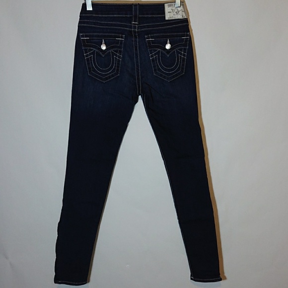 True Religion SWAROVSKI RACHEL Skinny Ankle Zip - Picture 7 of 7